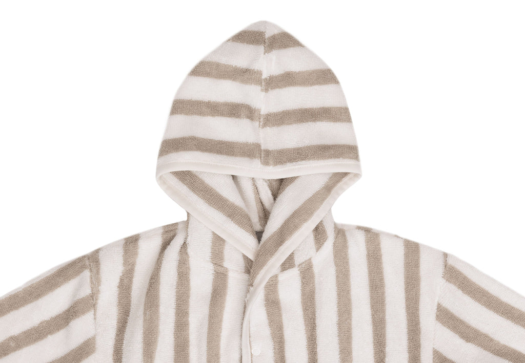 Jollein Badjas 1-2Y | Stripe Terry Olive Green Gots