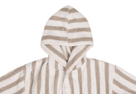 Jollein Badjas 1-2Y | Stripe Terry Olive Green Gots