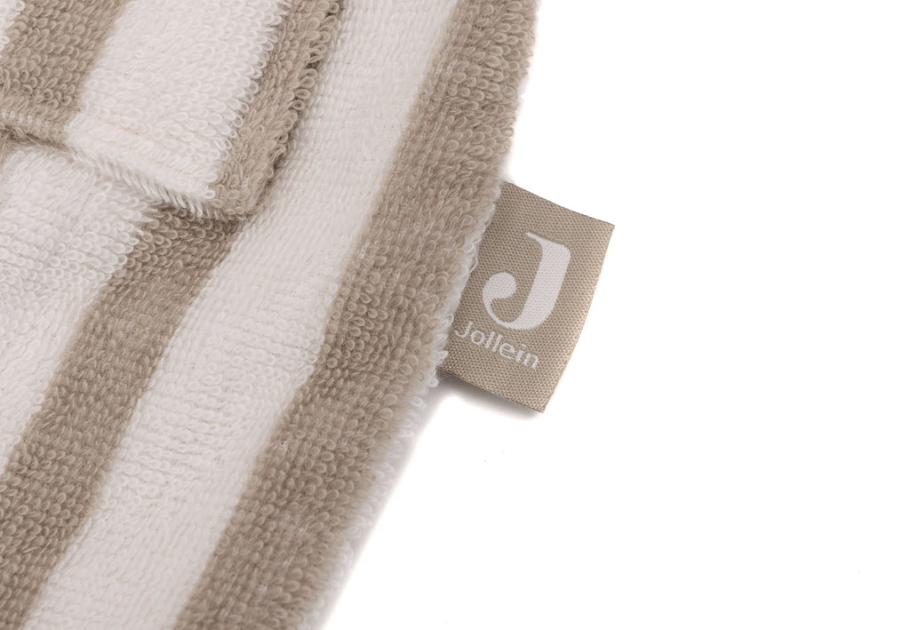 Jollein Badjas 1-2Y | Stripe Terry Olive Green Gots