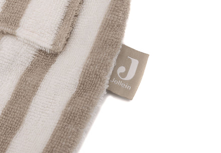 Jollein Badjas 1-2Y | Stripe Terry Olive Green Gots