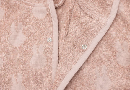 Jollein Badjas Badstof 1/2Y Miffy Jacquard | Wild Rose