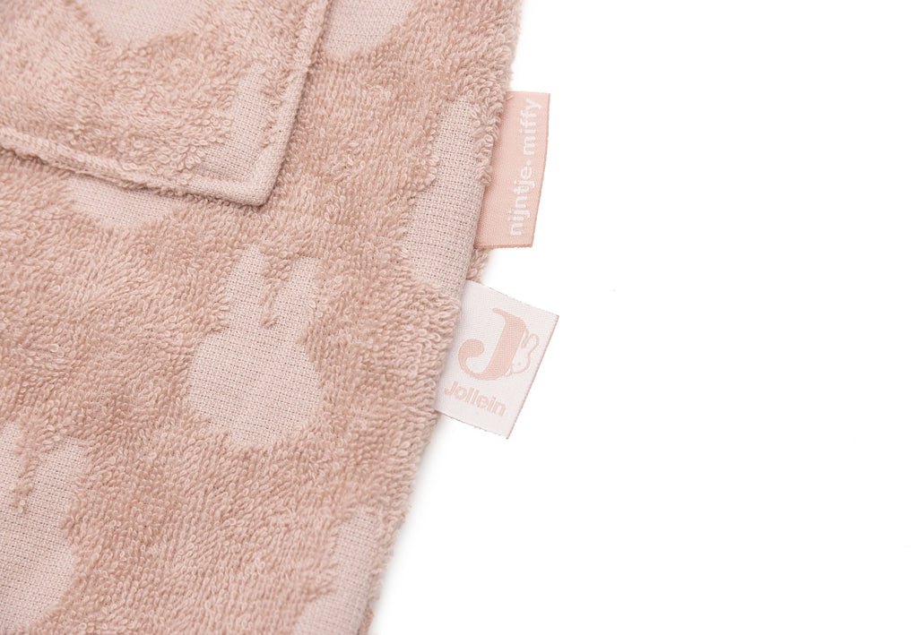 Jollein Badjas Badstof 1/2Y Miffy Jacquard | Wild Rose