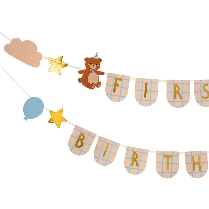 Party Deco Slinger Teddy Bear Party 1ste Verjaardag