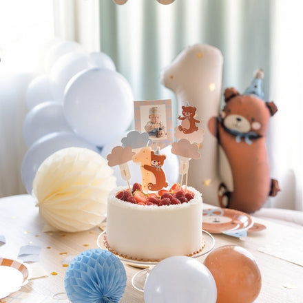 Party Deco Taartkaarsje Teddy Bear Party Nr 1