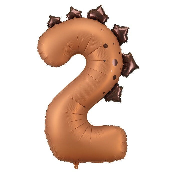 Party Deco Folie Ballon | Dino Cijfer 2