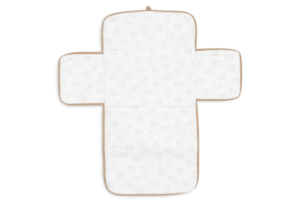 Jollein Verschoningsmat Met Opbergvak Miffy Jacquard Teddy | Biscuit