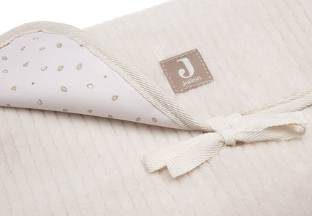 Jollein Verschoningsmat Met Opbergvakken Cloudy Rib | Oatmeal