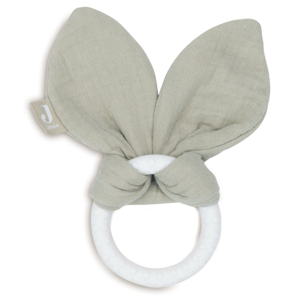 Jollein Bijtring Siliconen Bunny Ears | Olive Green