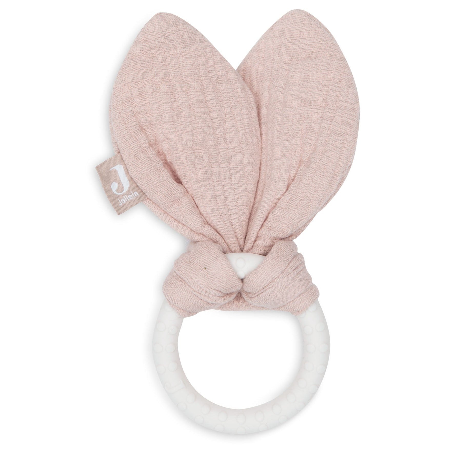 Jollein Bijtring Siliconen Bunny Ears | Wild Rose