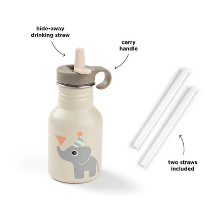 Done By Deer Drinkfles RVS 350ml | Celebration Sand