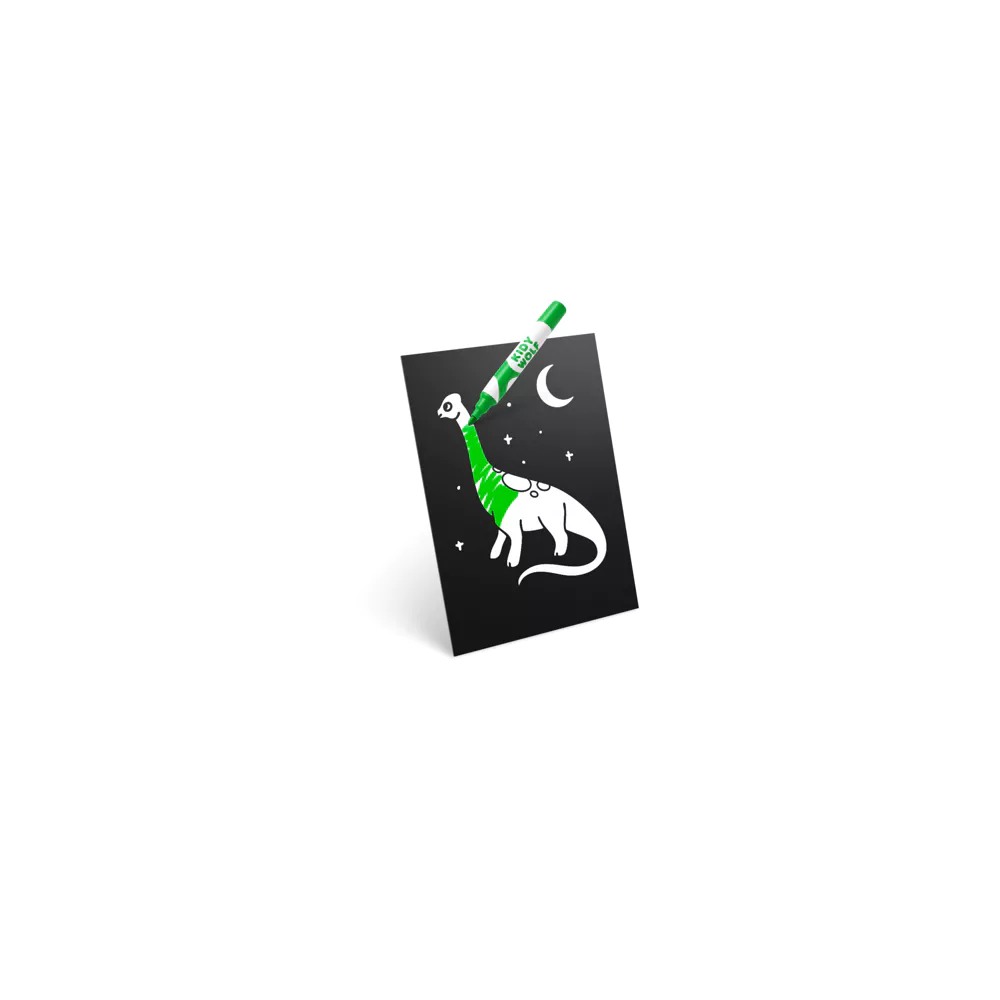 * Kidywolf Light-Up Wall Art Craft Kit | Dino
