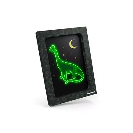 * Kidywolf Light-Up Wall Art Craft Kit | Dino