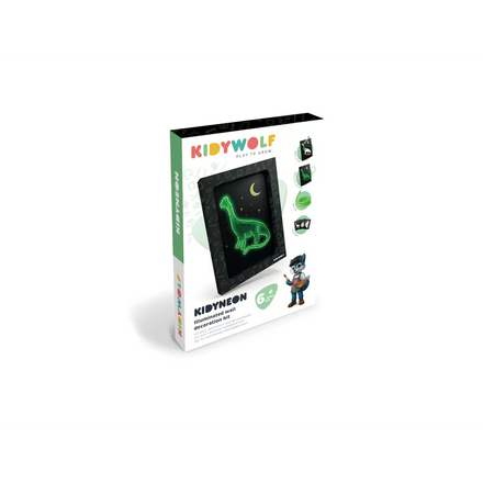 * Kidywolf Light-Up Wall Art Craft Kit | Dino