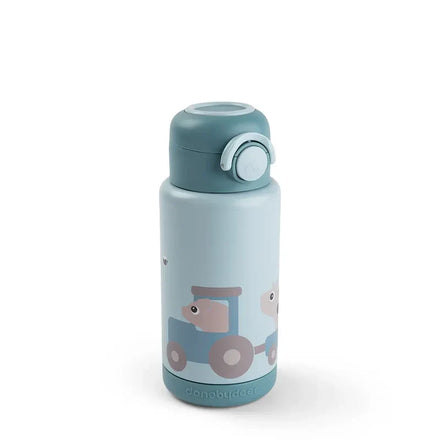 Done By Deer Thermische Drinkfles | Tiny Farm Blue