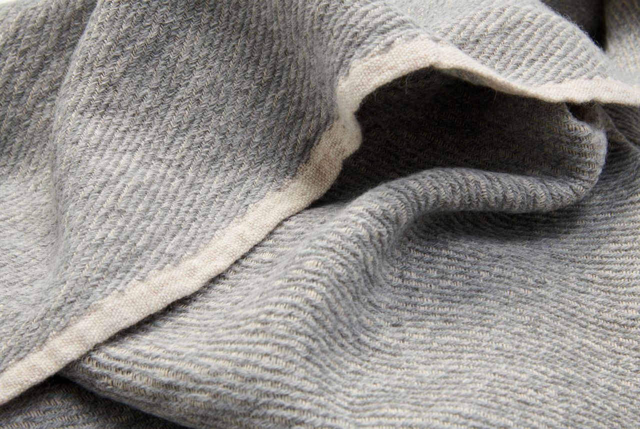 * Koeka Wiegdeken Katoenen 75x100cm Toronto | Soft Grey