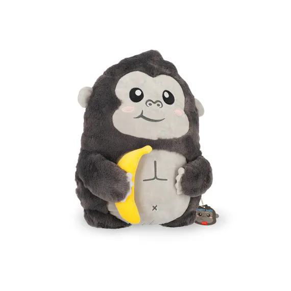 Zacht gorilla knuffelkussen van Legami met vulling van 100% polyester