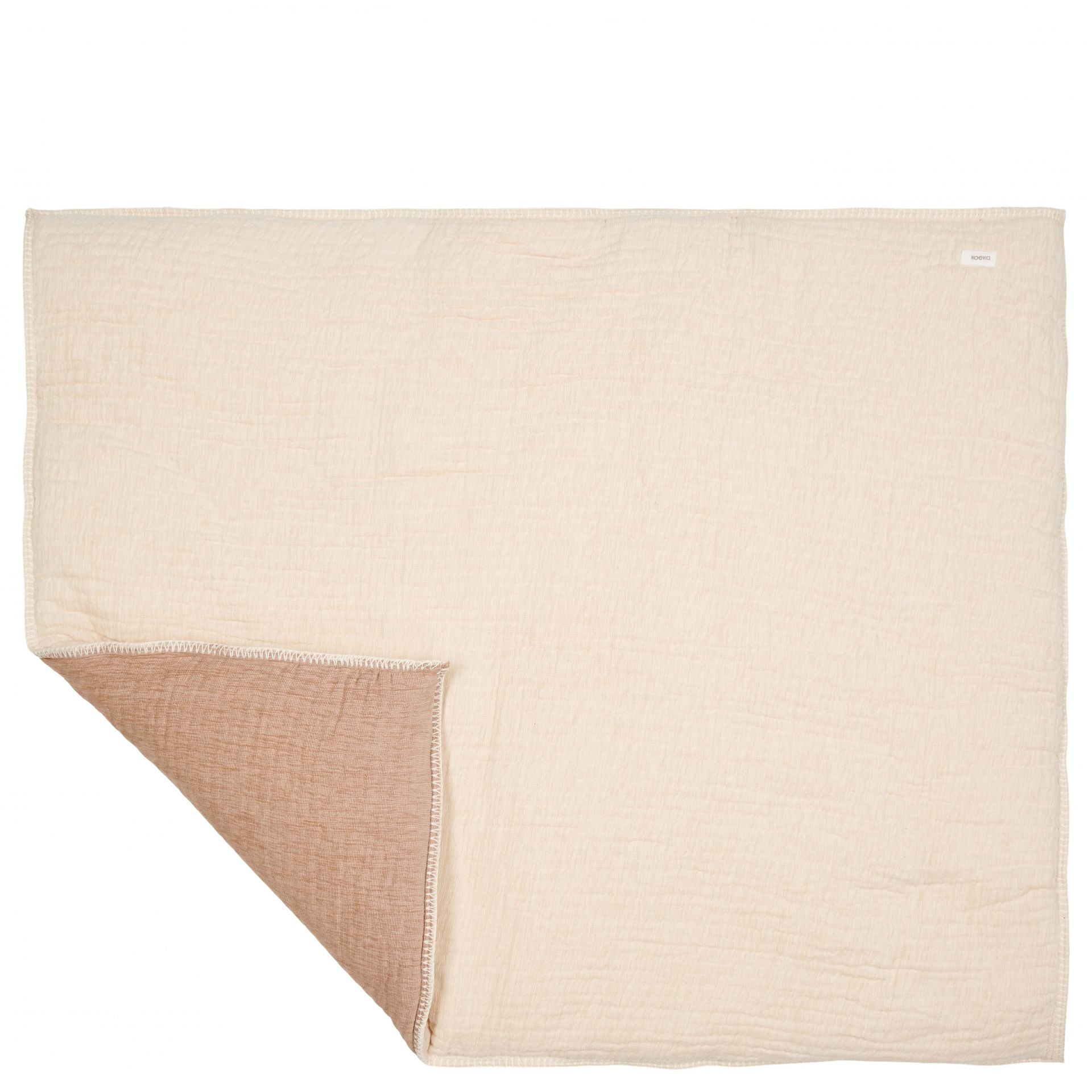 Koeka Boxkleed Rivoli | Warm White/Caffe