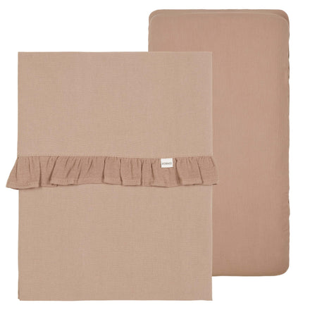 * Koeka Wieglaken En Hoeslaken Set Ruffle Faro | Caffe