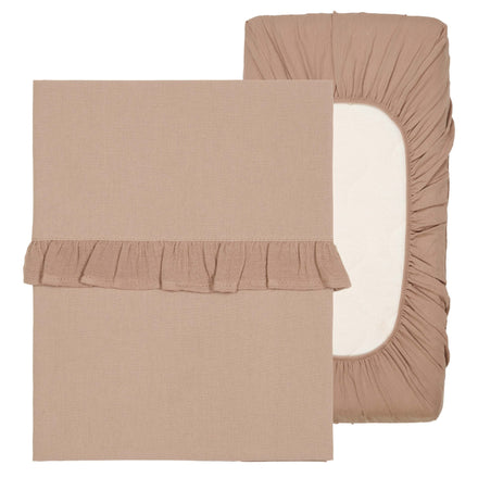 * Koeka Wieglaken En Hoeslaken Set Ruffle Faro | Caffe