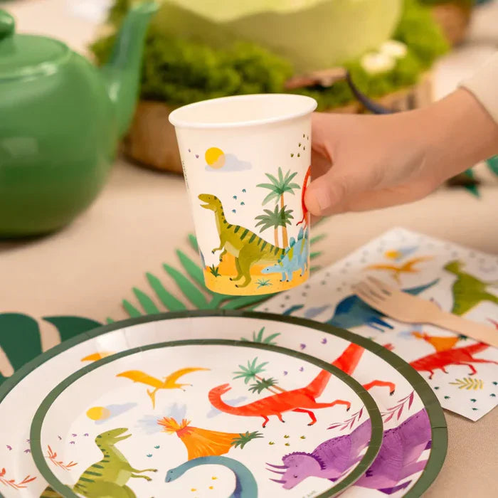 Oh Yeah Set Kartonnen Bekers 10st | Baby Dino's