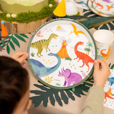 Oh Yeah Kartonnen Bordjes 6st Ø 23 cm | Baby Dino's
