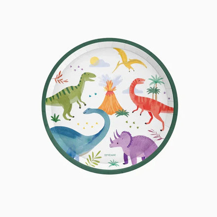 Oh Yeah Kartonnen Bordjes 6st Ø 17 cm | Baby Dino's