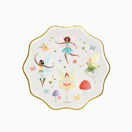 Oh Yeah Kartonnen bordjes 6st Ø 18 cm | Feeën