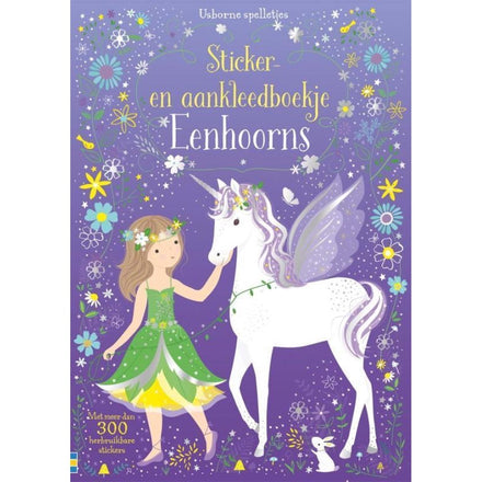 Usborne Sticker- En Aankleedboekje | Eenhoorns