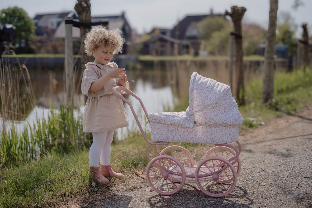 Little Dutch Metalen Poppenwagen Soft Flowers