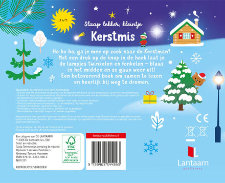 De Lantaarn Voorleesboek met lampjes Slaap lekker, Kleintje | Kerstmis