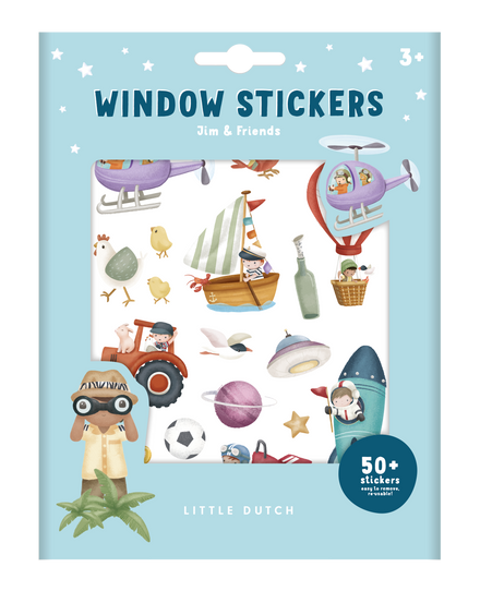 Little Dutch Raamstickers | Jim & Friends