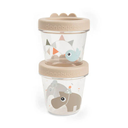 Done By Deer Baby Food Container 2st | Celebration Sand