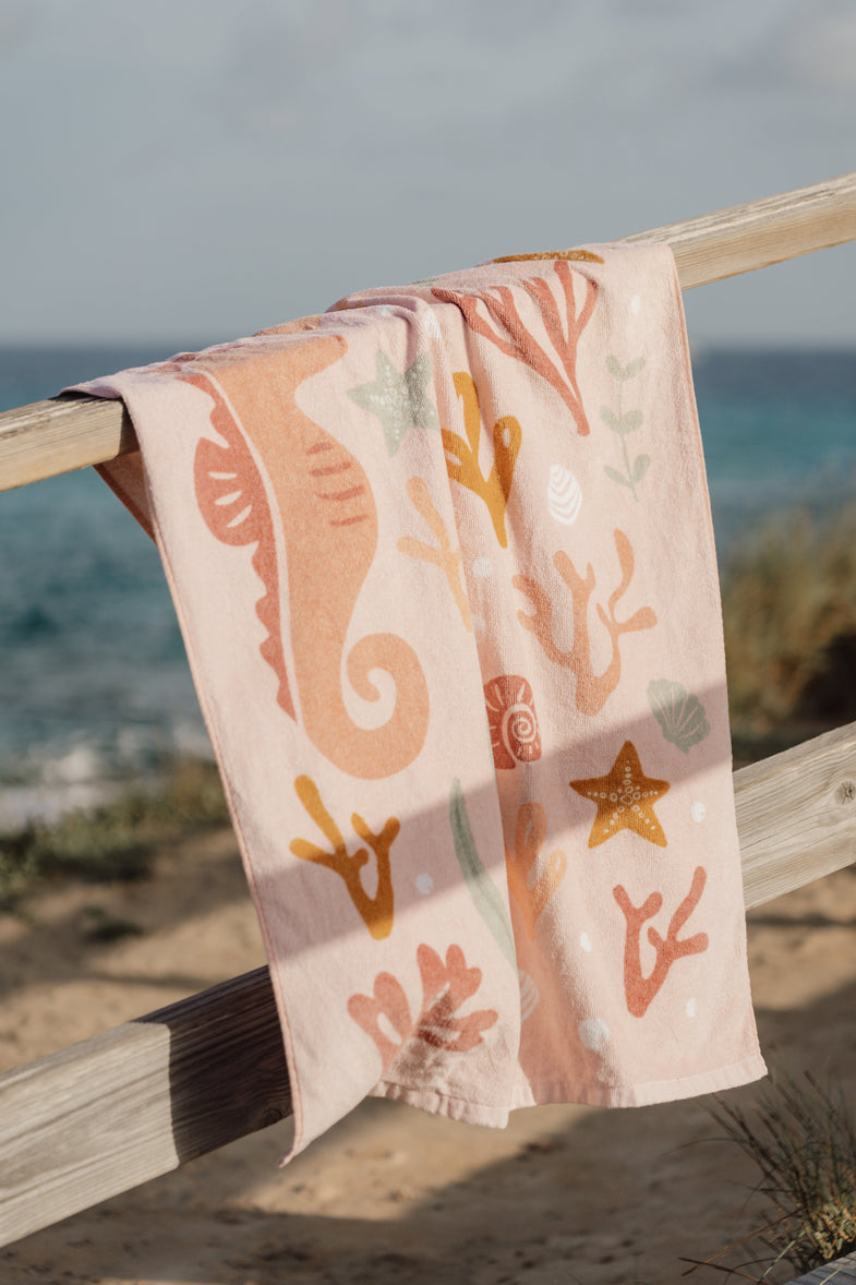 Little Dutch Strandlaken Beach Towel | Oceam Dreams Pink