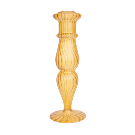 * À la Collection Glass Candle Holder | Mustard