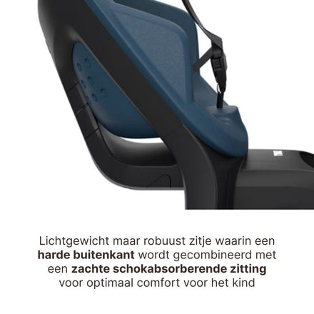 Thule Yepp 2 Maxi Fietsstoel Achterop Frame Montage | Majolica Blue