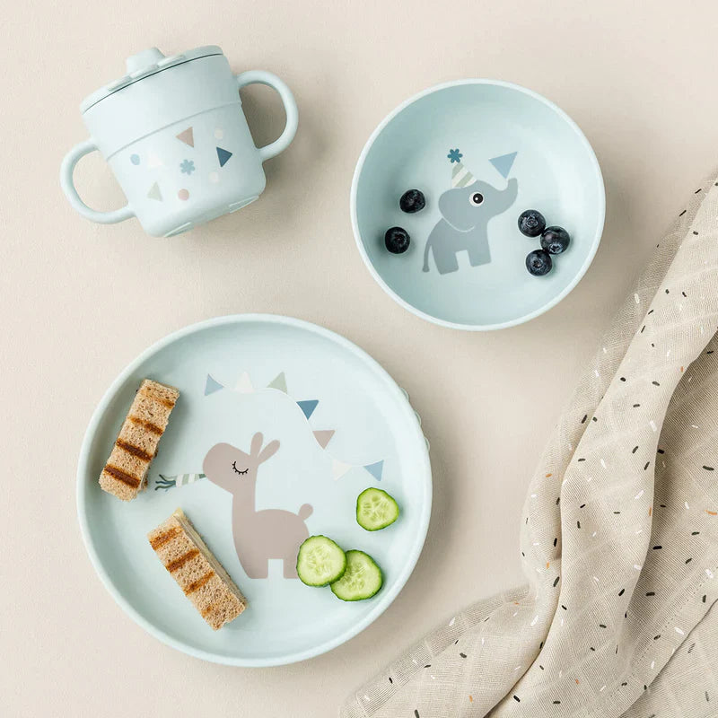 Done By Deer Foodie Dinner Set | Celebration Blue
