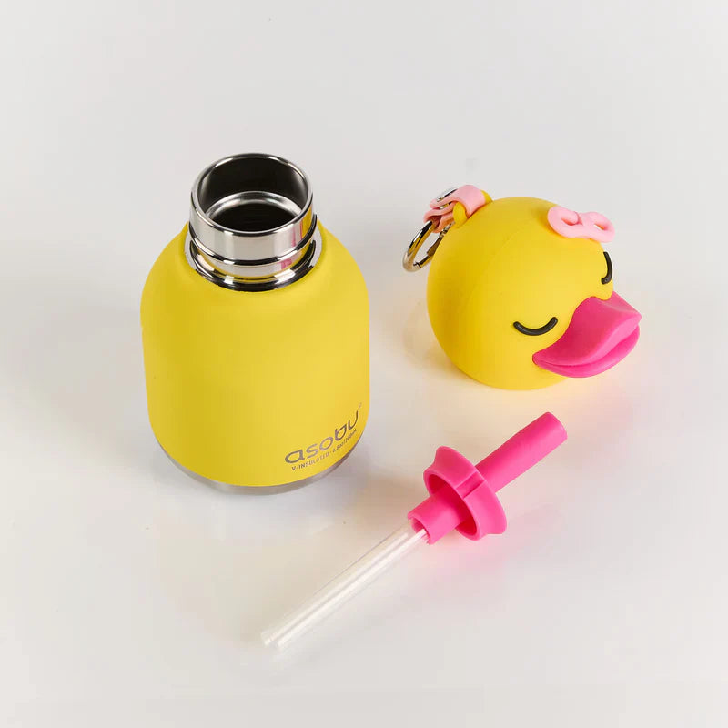 Asobu Mini Bestie Drinkfles Sleutelhanger 200ml | Eend