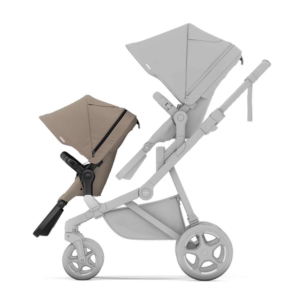 Thule Sleek 2 Sibling Seat | Tinted Taupe On Black