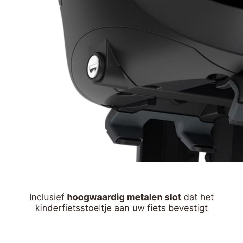 Thule Yepp 2 Maxi Fietsstoel Achterop Bagagedrager Montage I Midnight Black