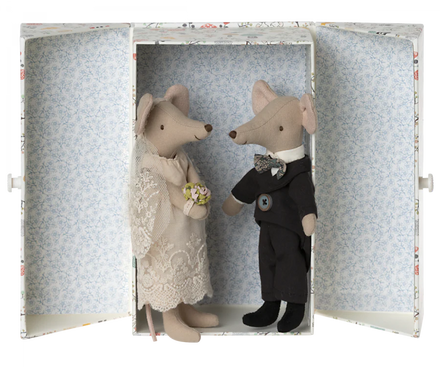 Maileg Wedding Mice Couple In Box