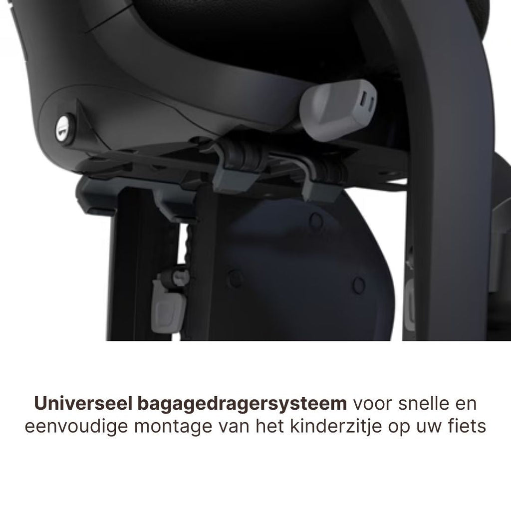 Thule Yepp 2 Maxi Fietsstoel Achterop Bagagedrager Montage I Majolica Blue