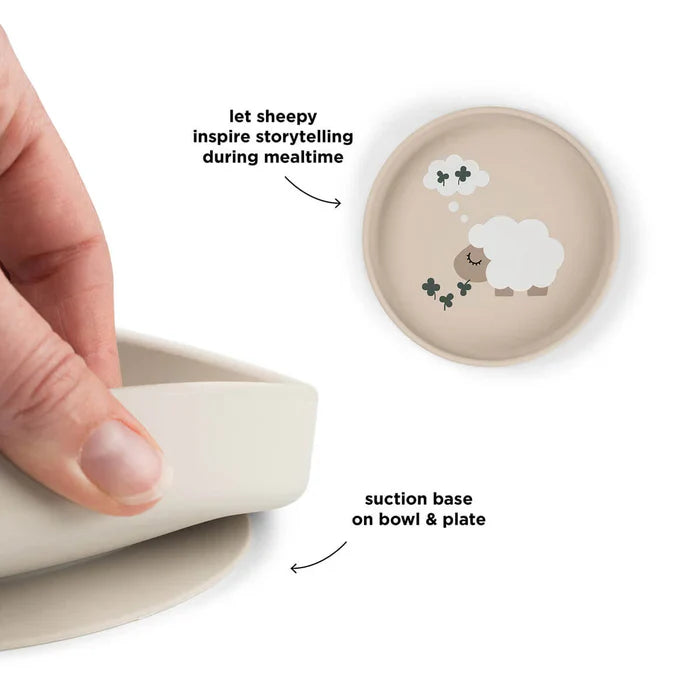 Done By Deer Silicone Stick&Stay Bordje | Tiny Farm Sand