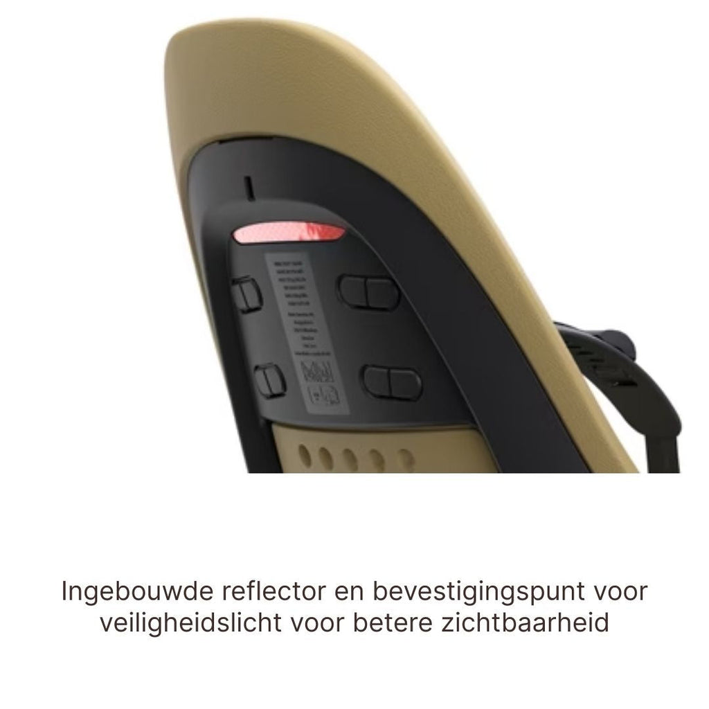 Thule Yepp 2 Maxi Fietsstoel Achterop Bagagedrager Montage I Fennel Tan