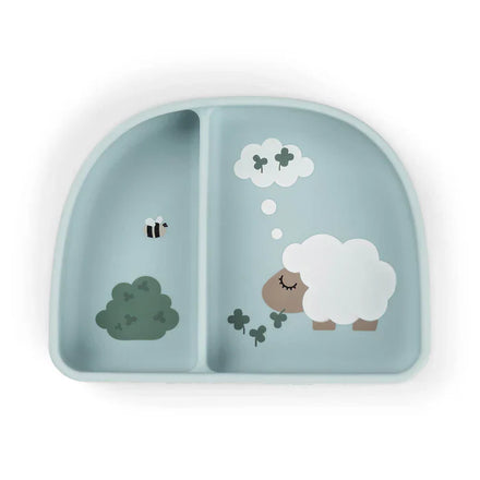 Done By Deer Stick&Stay Kommetje met Vakjes | Tiny Farm Blue