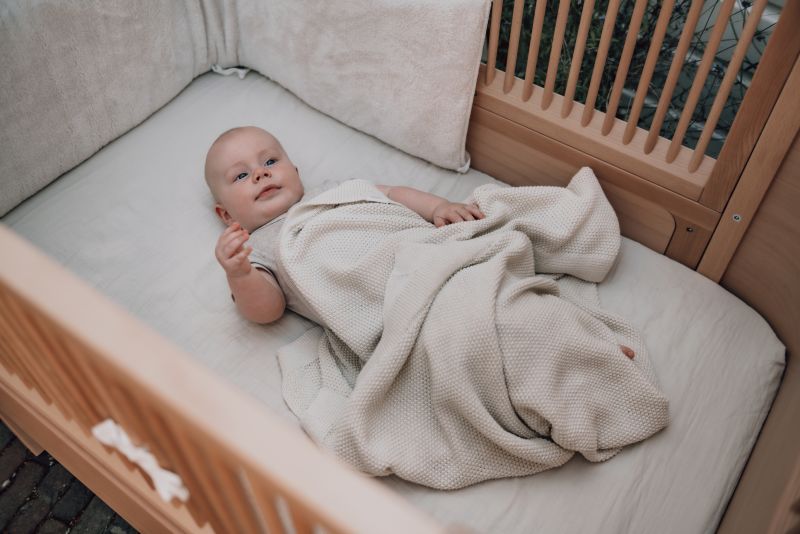 Koeka Wiegdeken 75x90 Lisbon | Powder White