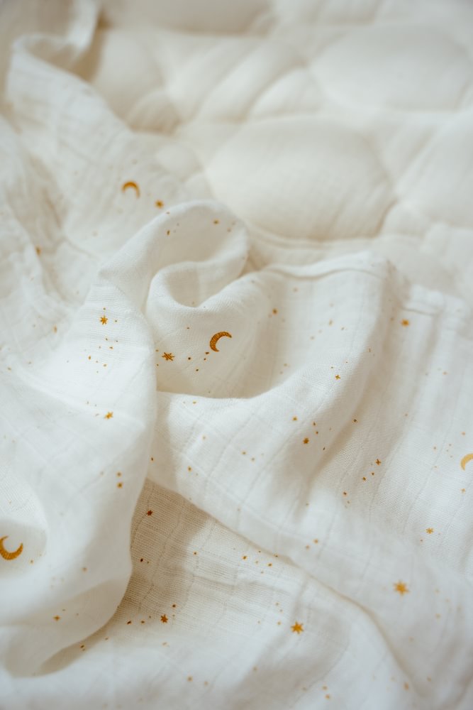 Little Dutch Wiegdeken 70x100 Quilted | Pure Soft White