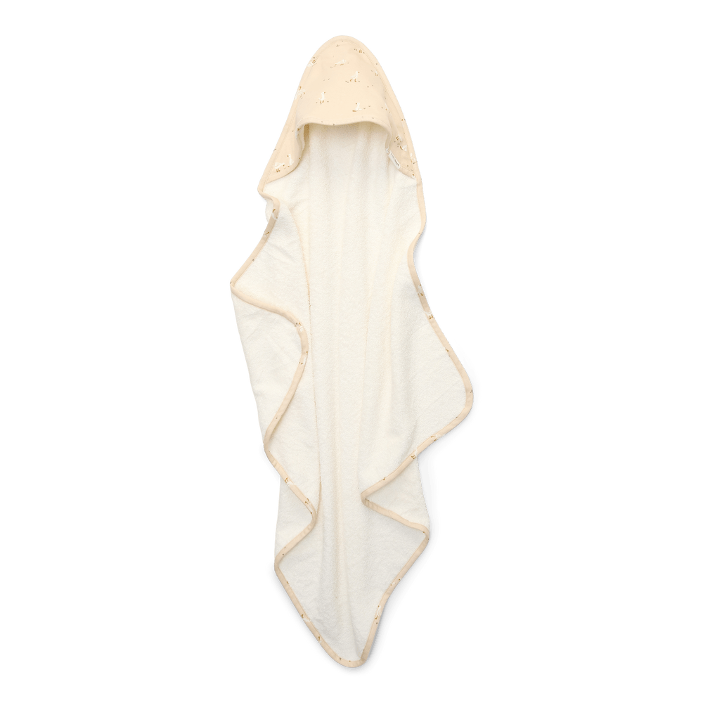 Little Dutch Badcape Little Goose 75x75 | Wit