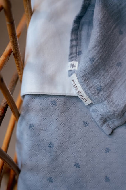 Little Dutch Swaddle Doeken Hydrofiel 70x70 | Pure Denim Blue