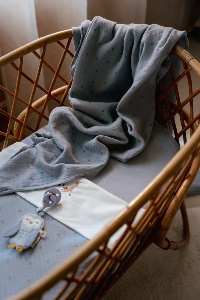 Little Dutch Swaddle Doek Hydrofiel 120x120 | Pure Denim Blue