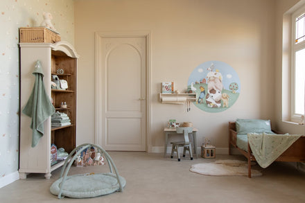 Little Dutch Dekbedovertrek Ledikant Little Farm 100x140 | Groen